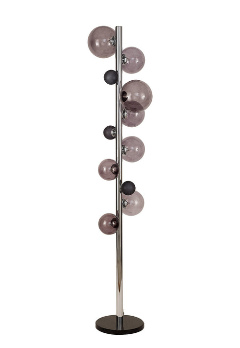 Rome Floor Lamp 8 Light With White Marble Base